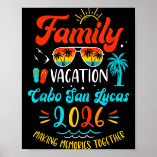 Familie Vakantie 2026 Cabo San Lucas Passende Zome Poster
