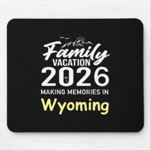 Familie Vakantie 2026 Herinneringen Maken Wyoming Muismat