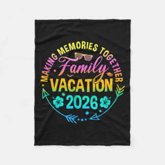 Familie vakantie 2026 het maken van herinneringen  fleece deken