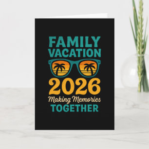 Familie Vakantie 2026 Tropische Zonsondergang Heri Kaart