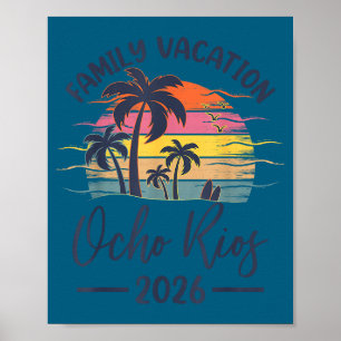 Familie Vakantie 2026 Zomer Vibes Jamaica Ocho Rio Poster