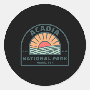 Familie vakantie Acadia National Park Ronde Sticker