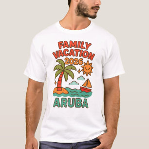 Familie Vakantie Aruba 2026 T-shirt