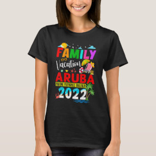 Familie vakantie Aruba herinneringen maken samen s T-shirt