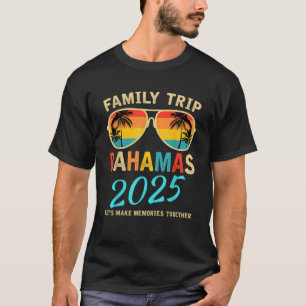 Familie Vakantie Bahama's 2025 Bijpassende Groep Z T-shirt