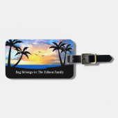 Familie vakantie budget Bagagelabels (Voorkant horizontaal)