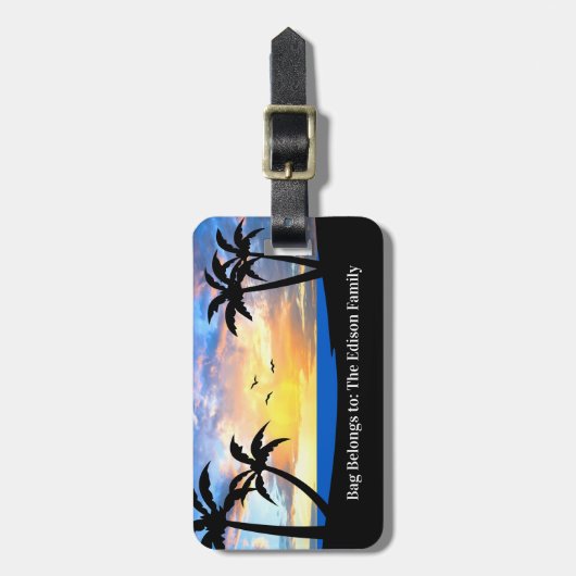 Familie vakantie budget Bagagelabels (Voorkant verticaal)