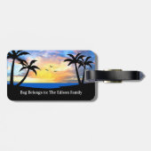 Familie vakantie budget Bagagelabels (Achterkant horizontaal)