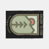 Familie vakantie cadeau - Grand Teton National Par Fleece Deken (Voorkant (Horizontaal))
