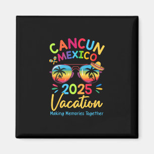 Familie Vakantie Cancun Mexico 2025 Herinneringen Magneet