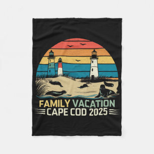 Familie Vakantie Cape Cod 2025 Kust Vakantie Lig Fleece Deken
