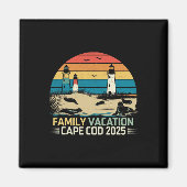 Familie Vakantie Cape Cod 2025 Kust Vakantie Lig Magneet (Voorkant)