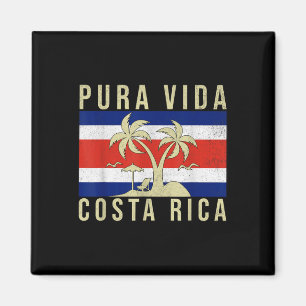 Familie Vakantie Costa Rica Vlag Pura Vida Magneet