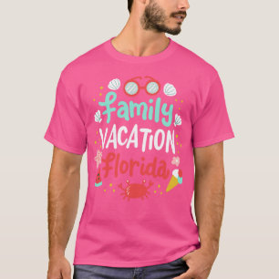 Familie Vakantie Florida Zomer Reizen T-shirt
