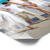 Familie vakantie fotobestemming op maat foto afdruk (Hoek)