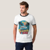 Familie vakantie gepersonaliseerde Schattigee camp T-shirt (Voorkant volledig)