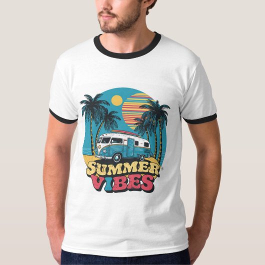 Familie vakantie gepersonaliseerde Schattigee camp T-shirt (Voorkant)