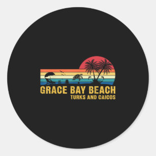 Familie Vakantie Grace Bay Beach Turken & Kamp; Ca Ronde Sticker