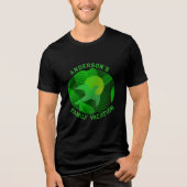 Familie Vakantie Groen Grafisch T-shirt (Voorkant)