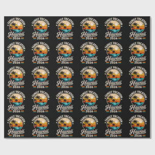 Familie vakantie Hawaii 2026 Cadeaupapier