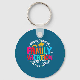 Familie Vakantie Herinneringen Maken Samen Ontwerp Sleutelhanger