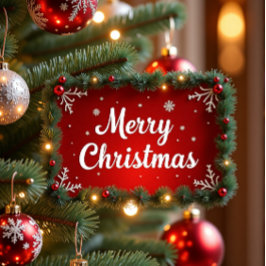Familie Vakantie Kerst Keepsake Ornament Kaart