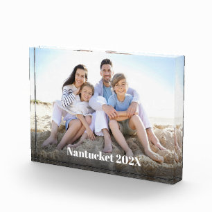 Familie Vakantie Krachtige Typografie Aangepaste A Fotoblokken