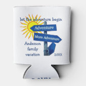 Familie vakantie Laat het avontuur beginnen Blikjeskoeler (Voorkant)