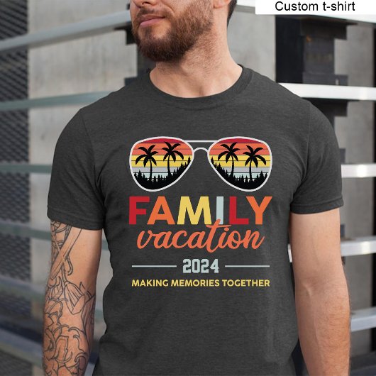  familie vakantie maken herinneringen samen t-shirt