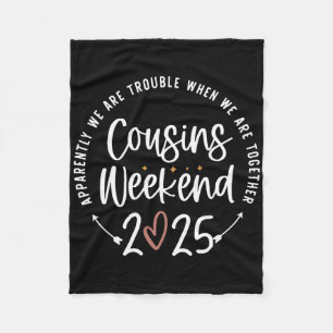 Familie Vakantie Matching Shirten Neven Weekend 20 Fleece Deken