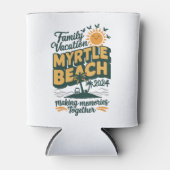 Familie vakantie Myrtle Beach 2024 herinneringen m Blikjeskoeler (Voorkant)