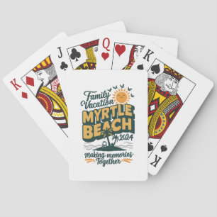 Familie vakantie Myrtle Beach 2024 herinneringen m Pokerkaarten