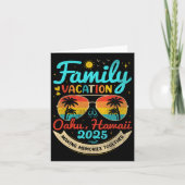  familie vakantie Oahu Kaart (Voorkant)
