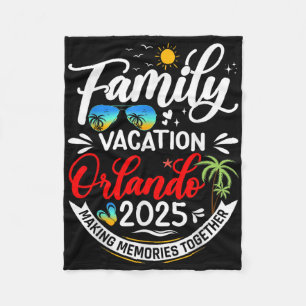 Familie Vakantie Orlando 2025 Strand Zomer Vakanti Fleece Deken