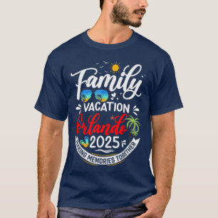 Familie Vakantie Orlando 2025 Strand Zomer Vakanti T-shirt