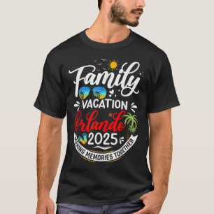 Familie Vakantie Orlando 2025 Strand Zomer Vakanti T-shirt