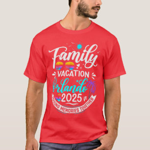 Familie Vakantie Orlando 2025 Strand Zomer Vakanti T-shirt