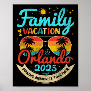 Familie Vakantie Orlando Beach 2025 Nederland Poster