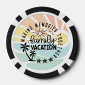 Familie Vakantie Poker Chips (Achterkant)