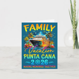Familie Vakantie Punta Cana Overeenkomstige Kunst Kaart