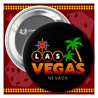 Familie vakantie reis Souvenir Las Vegas vakantie Ronde Button 5,7 Cm