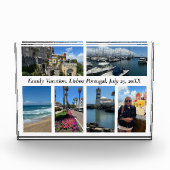 Familie Vakantie Reisgeschenk, 6 Aangepaste Foto,  Fotoblokken (Voorkant)