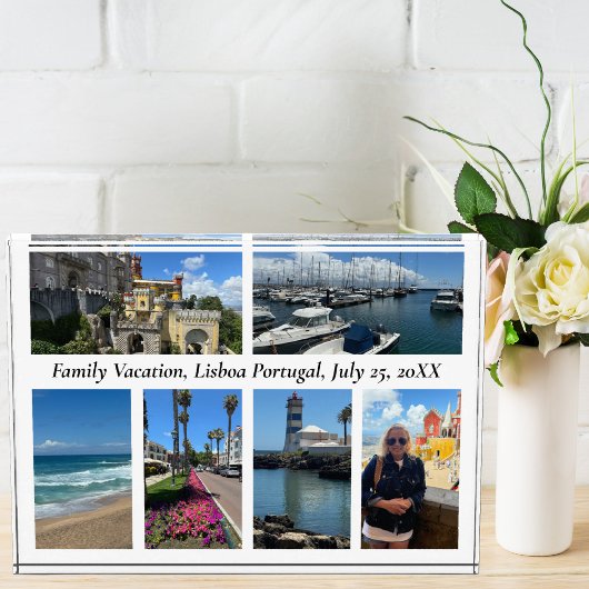 Familie Vakantie Reisgeschenk, 6 Aangepaste Foto,  Fotoblokken