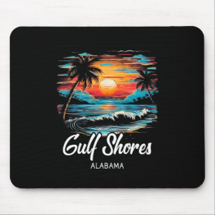 Familie Vakantie Retro Sunset Alabama Gulf Shores Muismat