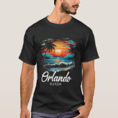 Familie Vakantie Retro Sunset Florida Orlando T-shirt (Voorkant)