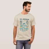 Familie vakantie  Retro Zomer Strand Custom T-shirt (Voorkant volledig)