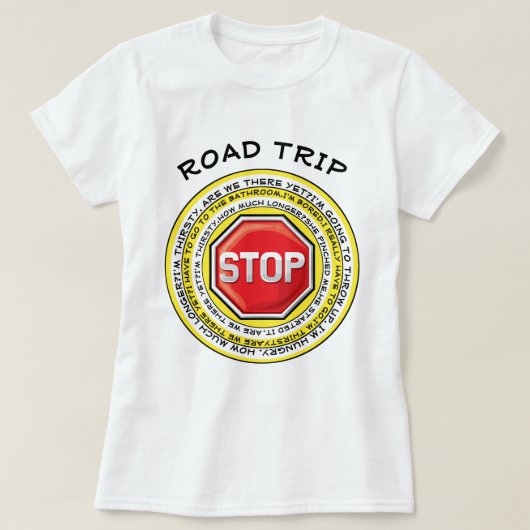 Familie vakantie roadtrip t-shirt (Design voorkant)