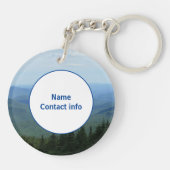 Familie vakantie Sleutelhanger (Achterkant)