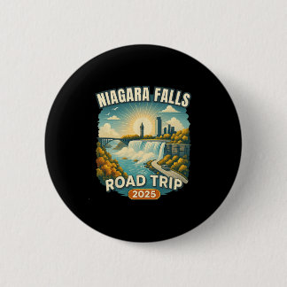 Familie Vakantie Souvenir Niagara Falls Wegreis 2 Ronde Button 5,7 Cm