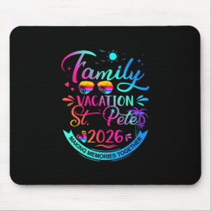Familie Vakantie St.pete 2026 Palmboom Cadeau Muismat